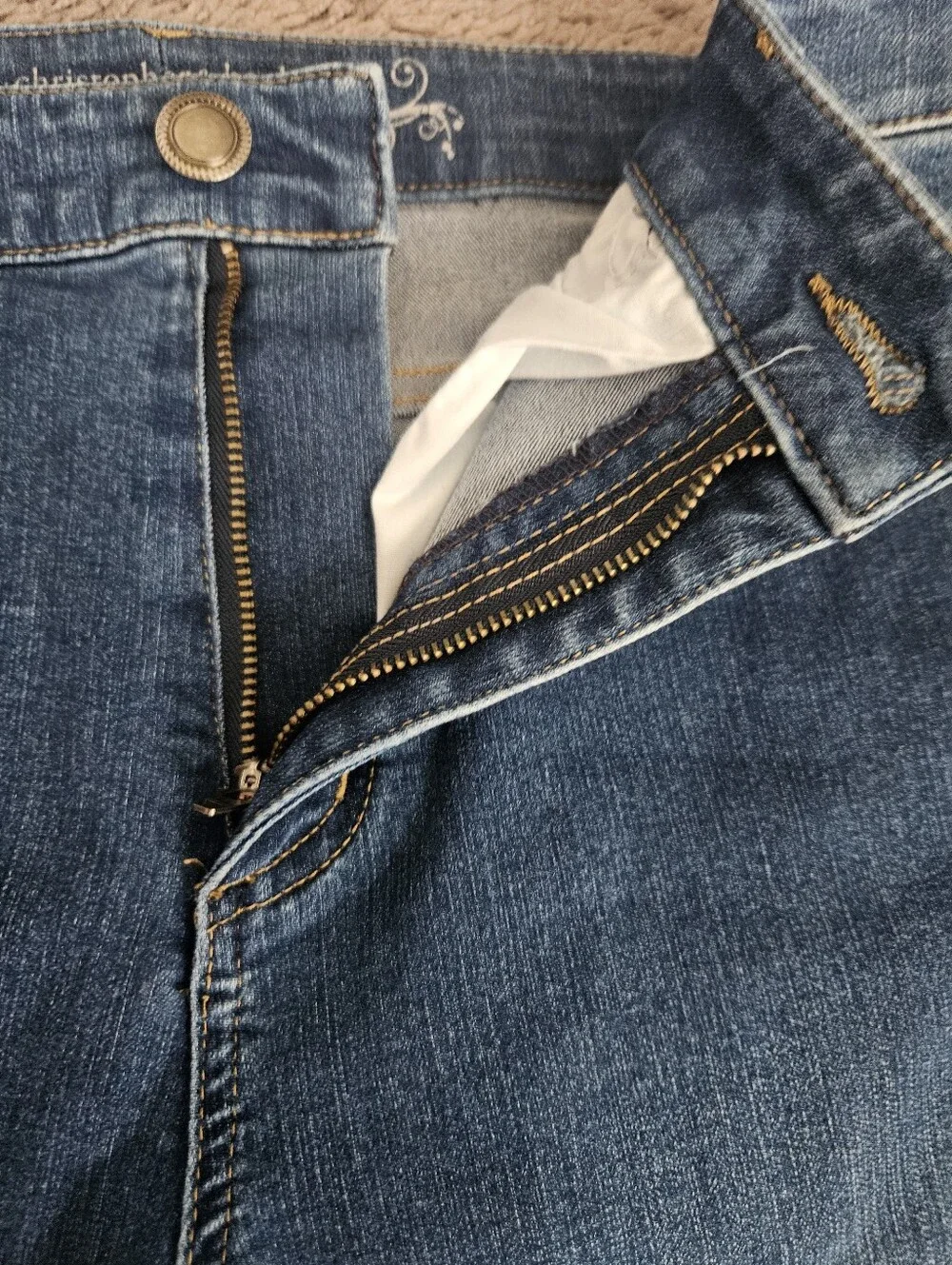 Christopher & Banks Lot Of 2 Women Straight Leg Jeans Sz 8 Casual Mature Classic